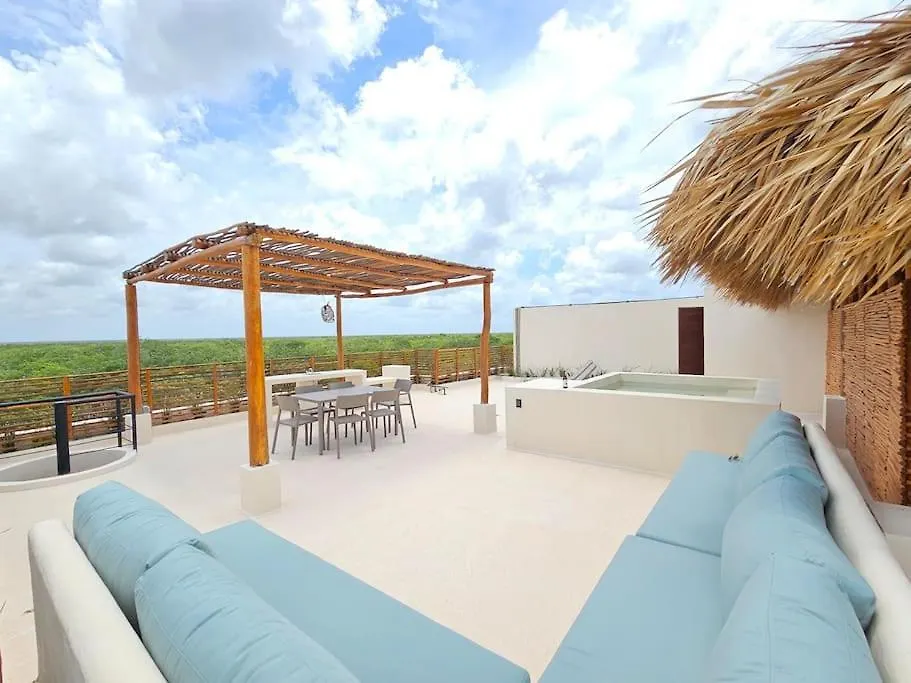 Private Rooftop Penthouse With Pool, Bbq & Jungle View Appartement Tulum Pueblo Mexico
