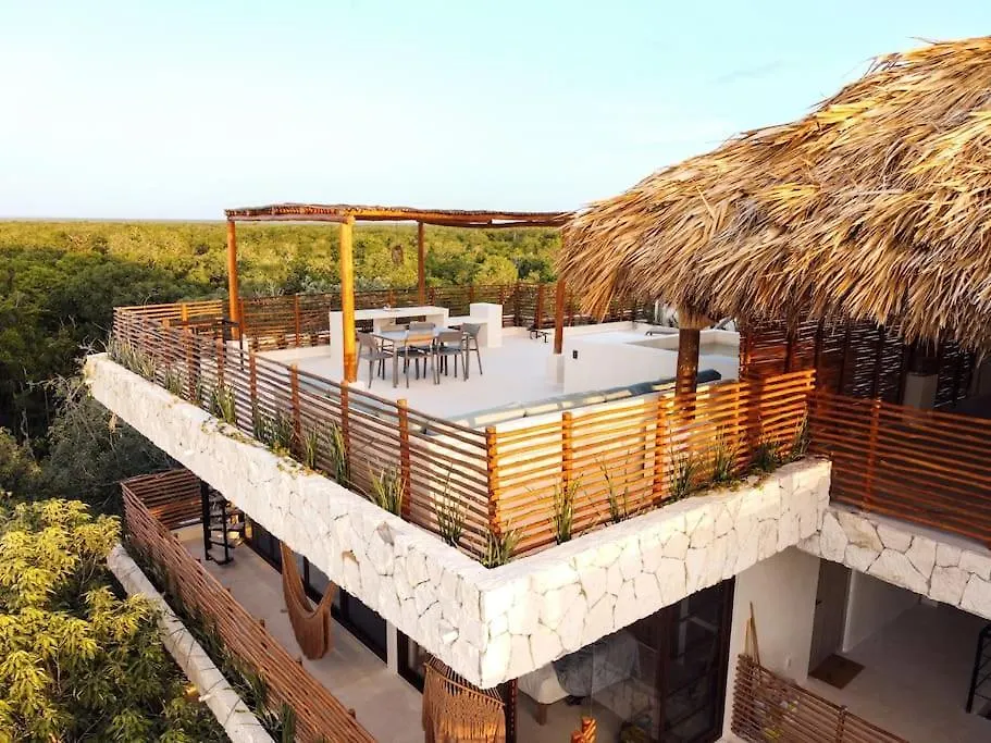 Private Rooftop Penthouse With Pool, Bbq & Jungle View Appartement Tulum Pueblo