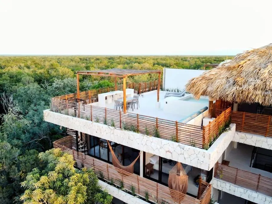 Private Rooftop Penthouse With Pool, Bbq & Jungle View Appartement Tulum Pueblo Mexico